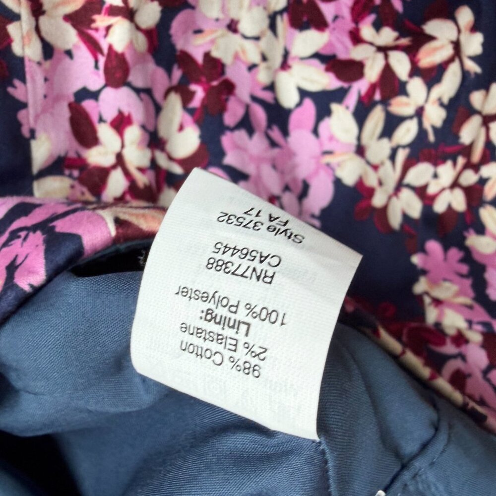 J. Crew Floral Pencil Skirt - Pink and Navy - Picture 4 of 7
